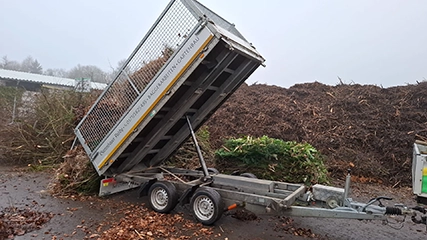 Kipper-Anhänger für Grünschnitt